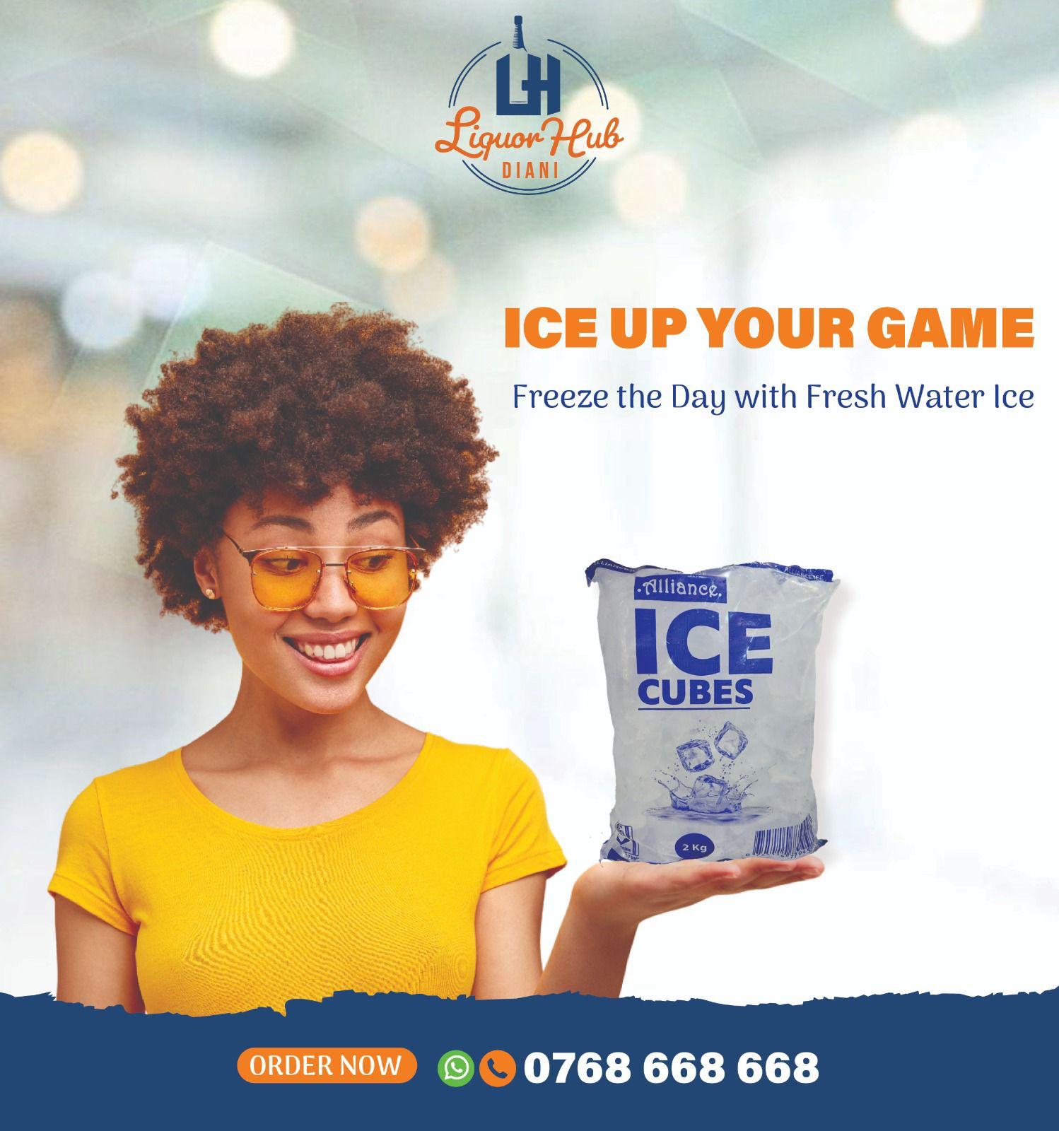 Alliance Ice Cubes fresh water ice campaign